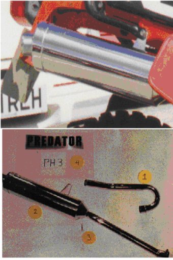 HONDA XL125R JD04 (1985-88) Pro Link Model Predator System RRB in Stainless Steel