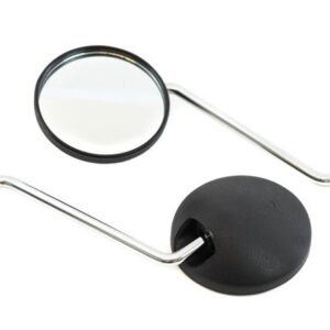 Yamaha DT50M, DT50MX, FS1DX MIRRORS 10mm THREAD 10″ STEM 4″ DIA (PAIR)