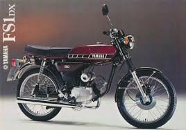 Yamaha FS1 (1978-79) Sticker Set For Red/Blue Bike