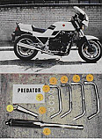 SUZUKI GSX1100E, ET, EE, EF, ESD, (80-87) PREDATOR 4-1 SYSTEM ROAD IN S/STEEL