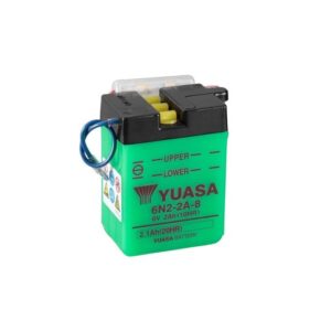 6N2-2A-8 YUASA 6V PREMIUM Battery inc Electrolyte 6N2-2A-8