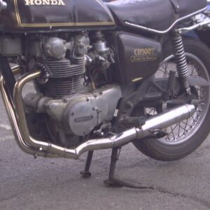 HONDA CB450T, TWIN (1972-78) PREDATOR WORKS 2-1 EXHAUST ROAD IN S/STEEL