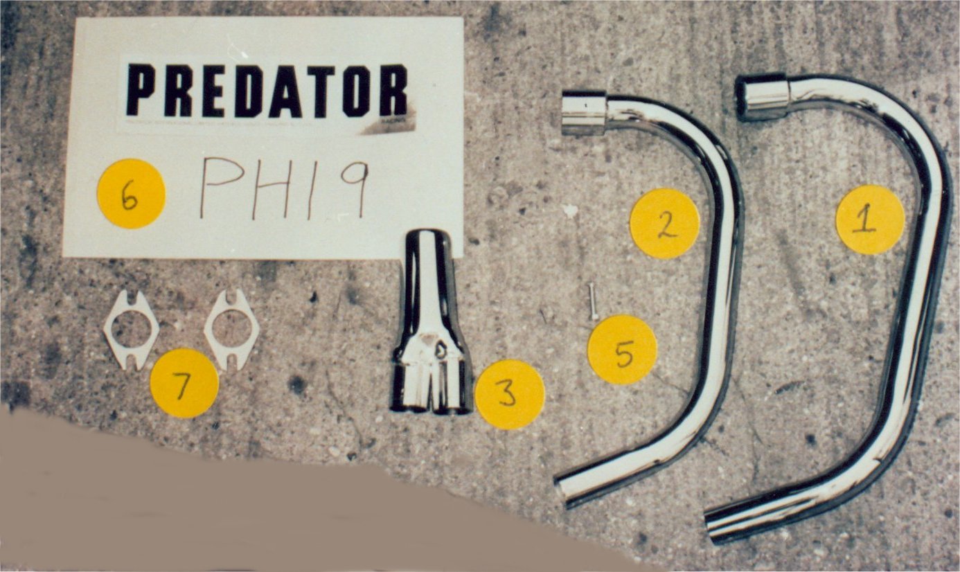 HONDA CJ250T, CJ360T, (1976-77) Predator 2-1 Down pipes & Collector S/Steel