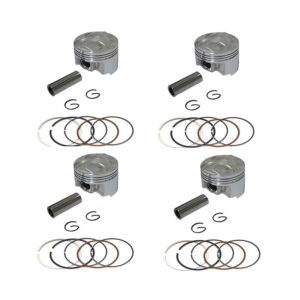 Yamaha FZR400RR, SP PISTON KIT (3TJ, 4DX 1990-94) (Oversize +1.00=57mm) SET OF 4