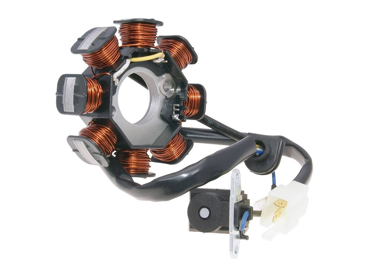 Alternator stator for Peugeot, SYM 50cc 4-stroke (see fitment list)