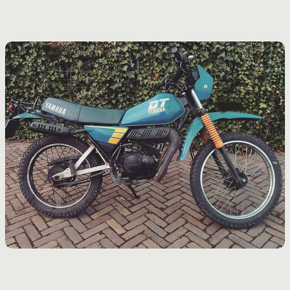 Yamaha DT50/80MX (UP TO-1985) FULL BODYWORK PLASTICS SET (Sky blue) DT50MX Plastics - Image 2