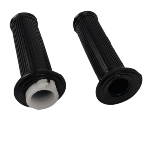 Yamaha FS1-E, FS1, SS50 (1971-75) Handlebar Grips & Throttle Tube Assembly 21/23mm black (Pair)