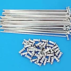 HONDA MT50, MT50S, XL100S, XR100 (REAR) Spoke w/nipple set 16" 145mm Long (premium polished range) MMP0157301