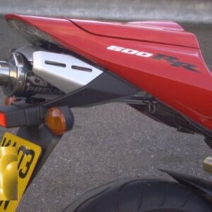 HONDA CBR600RR 03-04 PREDATOR SILENCER ROAD/SPORT WITH R/BAFFLE AND LINK PIPE in S/STEEL