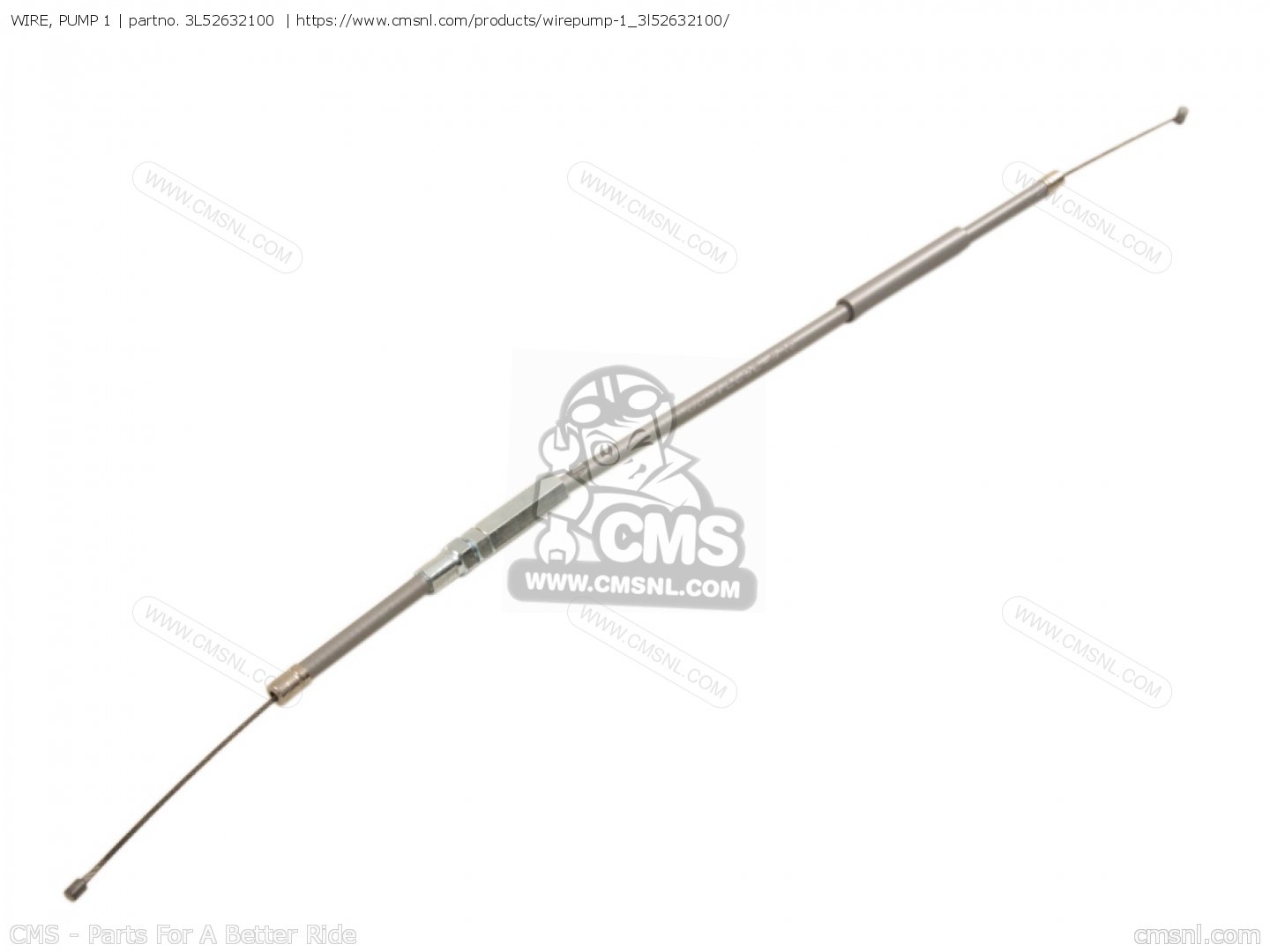 Yamaha QT50 MA50 Throttle Pump Cable Genuine 3L5-26321-00