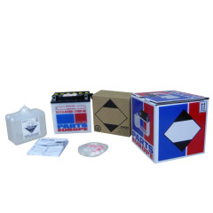 ROYAL ENFIELD BULLET 500, BULLET 500 DELUXE, BULLET 500 ELECTRA, BULLET 500 SILVERSTAR 2000-2003 BATTERY CONVENTIONAL 12V 5 AH 60A 1.6 KG 120.65 MM X 60.33 MM X 130.18 MM WHITE (YB5L-B)