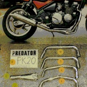 KAWASAKI ZR550 ZEPHYR PREDATOR 4-1 ROAD LEGAL EXHAUST SYSTEM IN S/STEEL