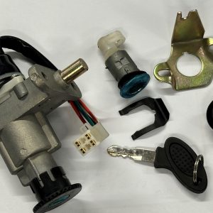 Lexmoto Tornado/Sanben125, [SB125T-21(B08)], Wangye WY125T-21 IGNITION SWITCH WITH ONE KEY, SEAT LOCK ASSY (NEW OLD STOCK ) LHUS ONLY X1 KEY