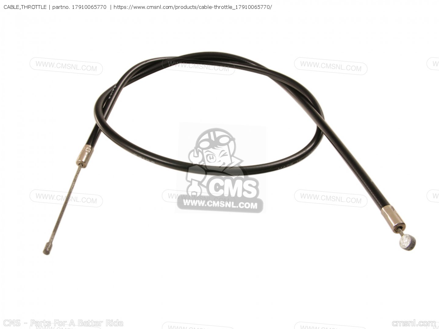HONDA SS50, CD50, CD70, THROTTLE CABLE GENUINE 17910-065-770