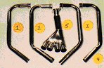 YAMAHA XJ650T TURBO (1982-84) PREDATOR DOWN PIPES & COLLECTOR IN S/STEEL