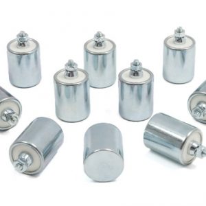 CONDENSER 6V Bosch 23mm Long x 18mm Diameter single screw pole (each)