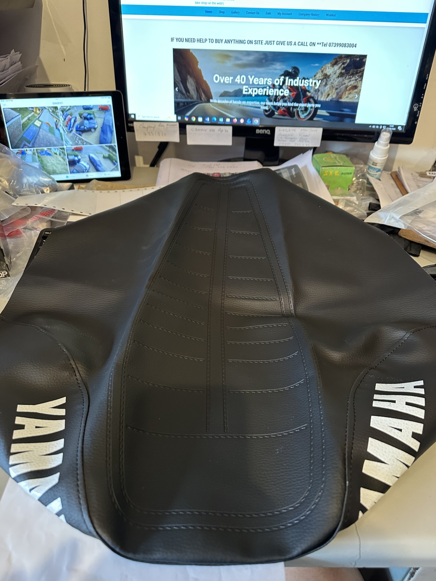 YAMAHA DT50MX, Yamaha DT80MX SEAT COVER UK & REST OF EUROPE! (BLACK) (with logo rear and sides) Premium Range MMP24834