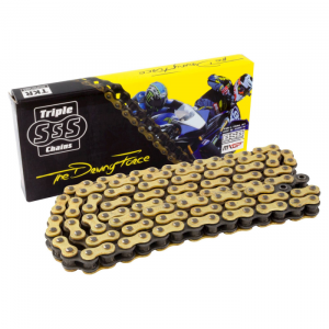 DRIVE CHAIN 520HO X 100 LINK Heavy Duty O-Ring Chain Gold (inc split link)