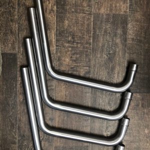 KAWASAKI Z550 FOUR SET OF X4 DOWN PIPES IN S/S EXTRA LONG