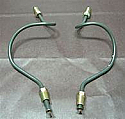 KAWASAKI 750 H2 H1 MACH 1 DUAL FRONT BRAKE LOWER STEEL PIPE LEFT & RIGHT (PAIR)