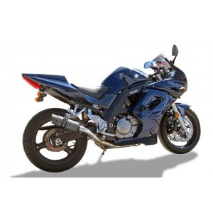 SUZUKI SV400, SV650 (2003-15) 200mm ROUND STAINLESS RACE SILENCER EXHAUST KIT