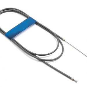UNIVERSAL CABLE THROTTLE ETC 2m Long Grey (trunnion end and Throttle Slide 3mm Nipple End