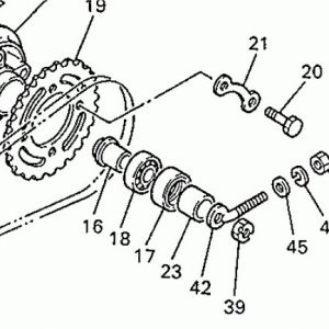 YAMAHA REAR SPROCKET MOUNTING BOLTS (FIT'S 481 MODELS) 207-25411-00 GENUINE