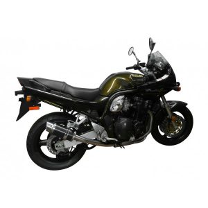 SUZUKI GSF1200 BANDIT 95-07 FULL EXHAUST SYSTEM 200mm CARBON ROUND SILENCER