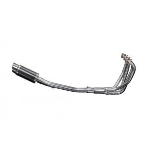 SUZUKI GSF650 BANDIT 05-07 FULL EXHAUST SYSTEM 200mm CARBON ROUND SILENCER