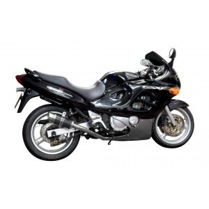 SUZUKI GSX600F 97-06 FULL 4-1 EXHAUST SYSTEM 200mm CARBON ROUND SILENCER