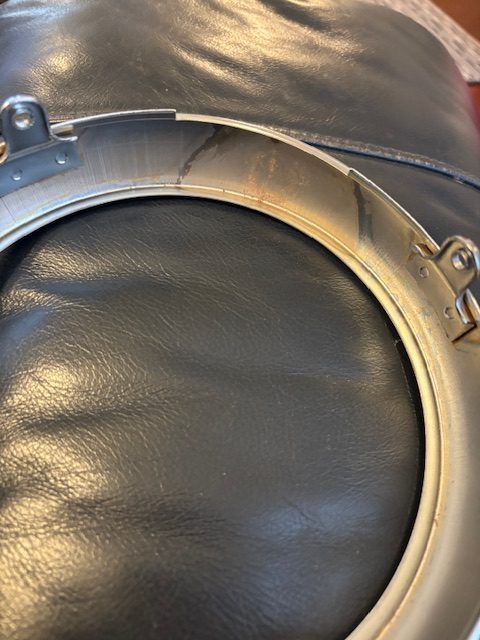 HEADLIGHT RIM 180mm Clip in Top with X2 Screw Fitting each Side at Bottom Chrome - Image 3