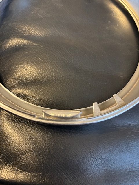 HEADLIGHT RIM 180mm Clip in Top with X2 Screw Fitting each Side at Bottom Chrome - Image 2
