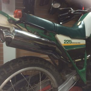 YAMAHA XT225 SARROW ROAD SILENCER IN BRUSHED STAINLESS