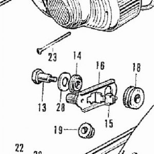 HONDA CB250K, CB350K, CB400F, CB450K, CB500K, CB750K INDICATOR MOUNTING BOLT RUBBER DAMPER 33608-286-000 GENUINE