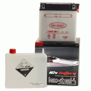 12N9-4B-1 Economy Motorcycle Battery 12v 9ah 135mm Long x 75mm High x 139mm High 12N9-4B-1
