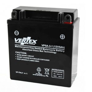 Battery CB5L-B L:120mm H:129mm W: 59mm YB5LB BY Vertex VP5A-3-1