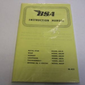 BSA A50, A65 OWNERS MANUAL