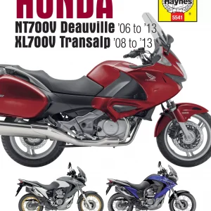 HONDA NT700V DEAUVILLE, HONDA XL700V TRANSALP (2006-13) WORKSHOP MANUAL BY HAYNES 5541
