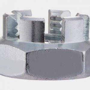 Vespa Wheel Nut- Vespa 50-200 Castleated locking nut for front and rear wheel