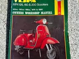 VESPA P/PX125,150, 200 SCOOTERS (1978-85) HAYNES WORKSHOP, SERVICE MANUAL 707 (PRE-USED)
