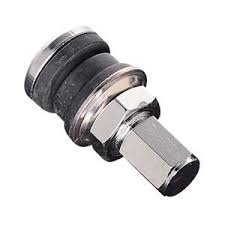 TYRE VALVE 8mm HOLE TYPE TUBELESS VALVE CHROME HEAD SHORT 35mm LONG