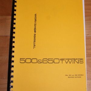 BSA A65 1966-68 Models SERVICE MANUAL OEM: 00-4123