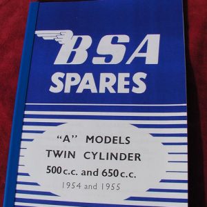 BSA A7, A10 (1954-55) PARTS BOOK