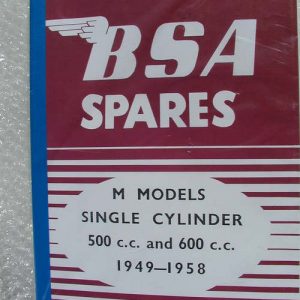 BSA M20, M21, M33 Rigid & Plunger (1949-58) PARTS BOOK