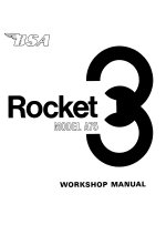 BSA A75 Rocket 3 1969-70, 1971-72 SERVICE MANUAL OEM: 00-4191