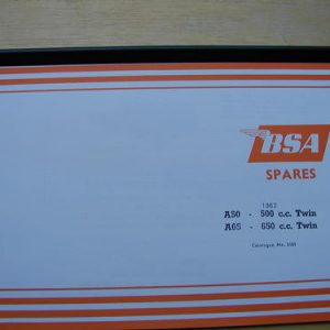 BSA A50/A65 Twins (1962) PARTS BOOK OEM: 00-5101
