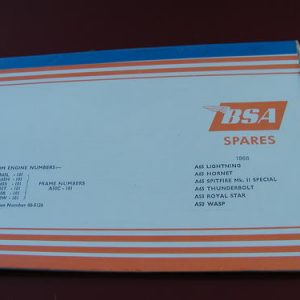 A50, A65 (1968) PARTS BOOK OEM: OEM: 00-5137