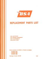 BSA A50, A65 (1970) PARTS BOOK OEM: OEM: 00-5707