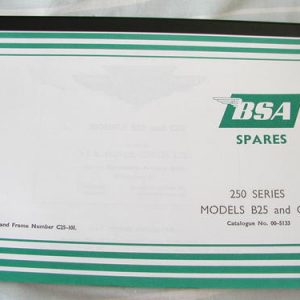 BSA C25, B25 (1967) PARTS BOOK OEM: 00-5133