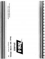 BSA B44VS (1968) PARTS BOOK OEM: 00-5142